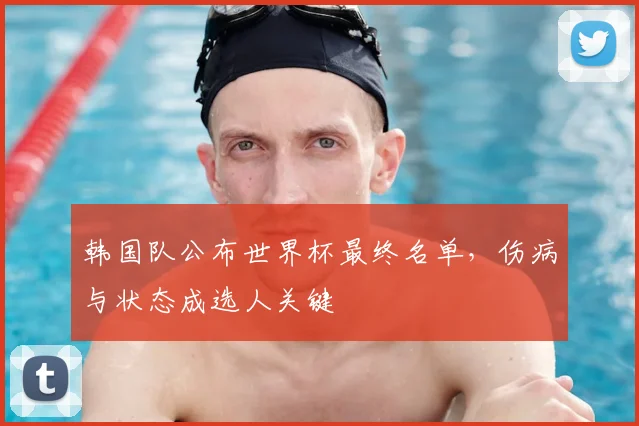 韩国队公布世界杯最终名单，伤病与状态成选人关键