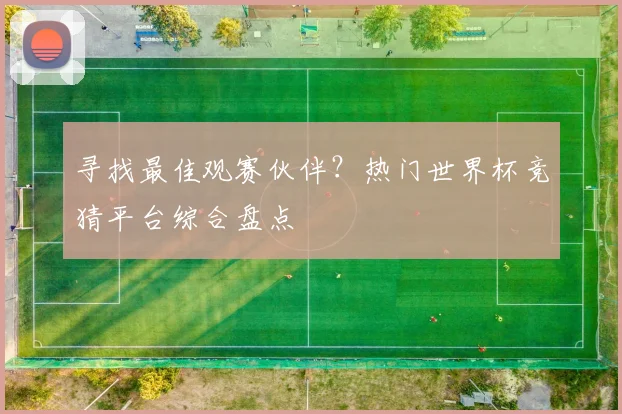 寻找最佳观赛伙伴?热门世界杯竞猜平台综合盘点