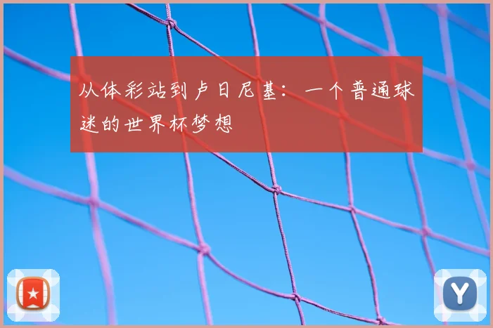 从体彩站到卢日尼基:一个普通球迷的世界杯梦想